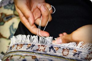 ریشه بافی فرش
